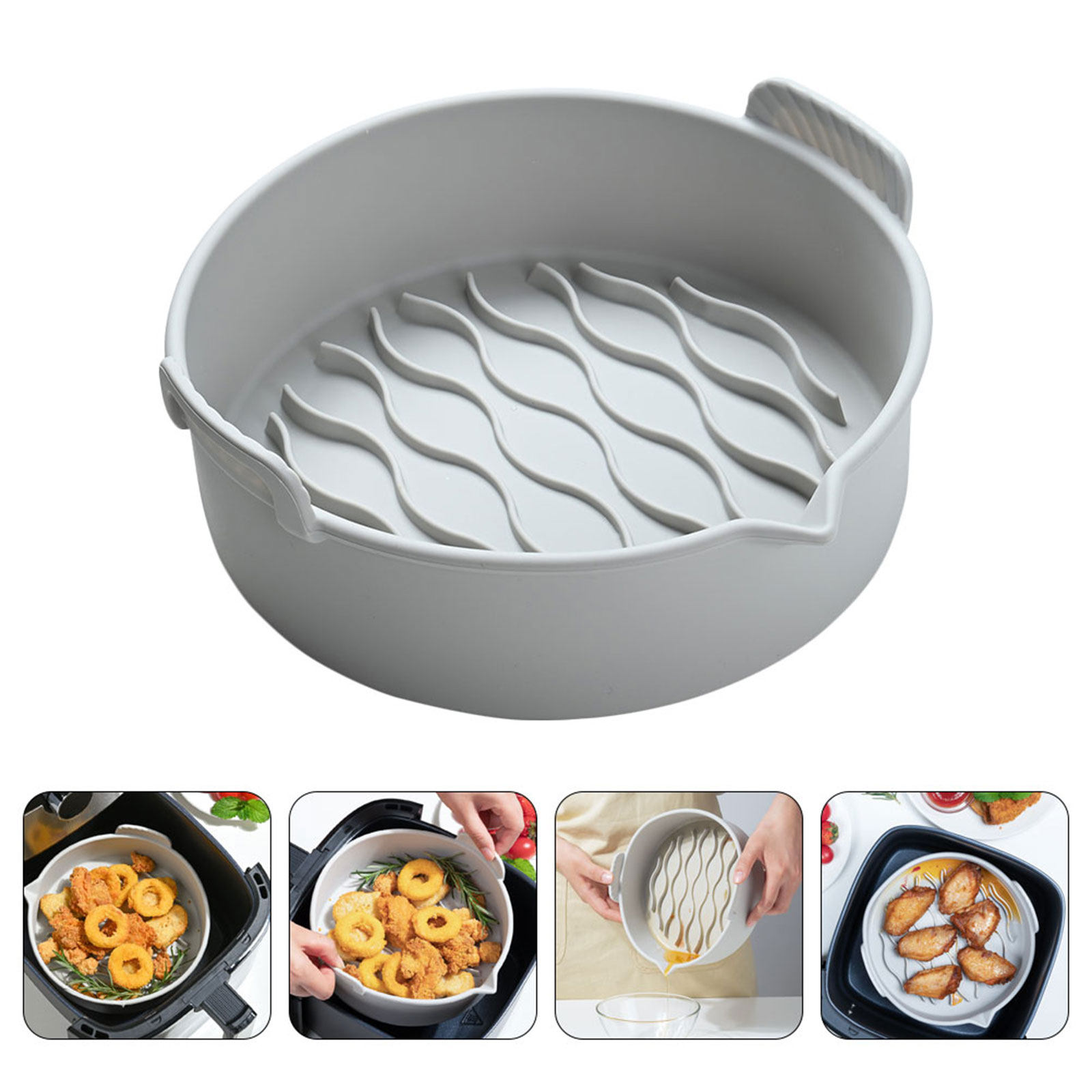 Air Fryer - Huishoudelijke siliconen bakmat voor de airfryer,