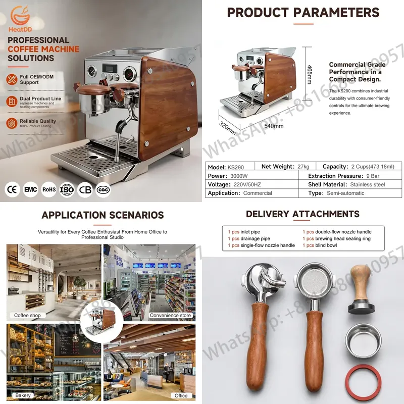 Coffee Maker - Hoge Efficiëntie Commerciële Huishoudelijke Dubbele Boiler