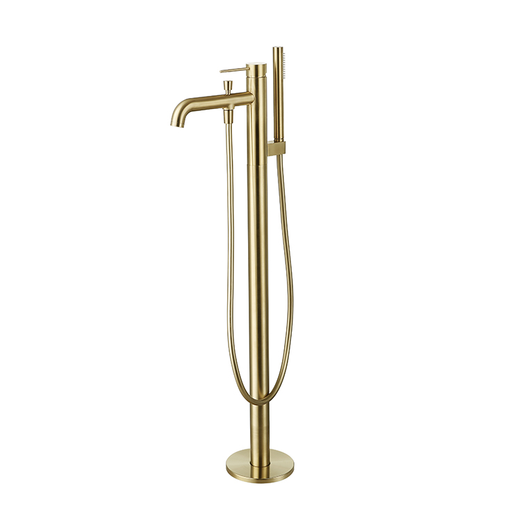 Stand Mixer - Gouden minimalistische badkamer douchemengkraan, enkelvoudige aansluiting,