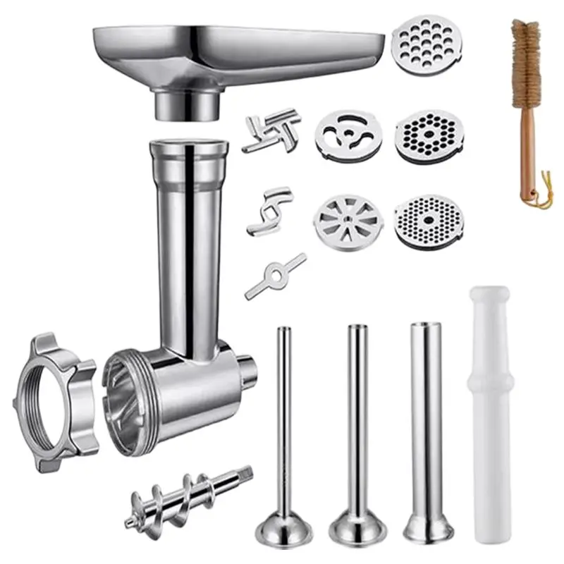 Stand Mixer - Roestvrijstalen hakmolenopzetstuk voor Kitchenaid staande mixer,