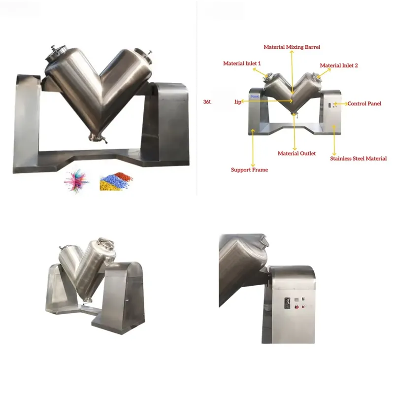 Blender - Voedselveilige dubbele arm kruiden- en graanmengmachine,