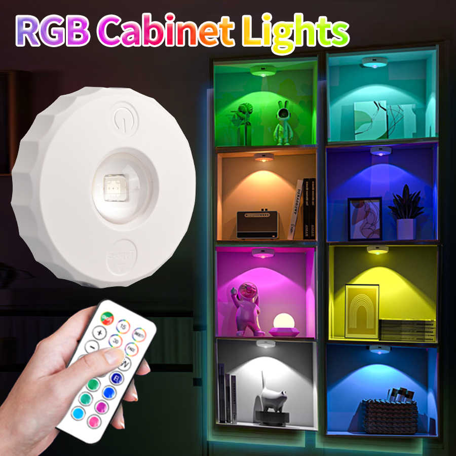 Kitchen Appliances Cabinet - LED-kastlamp RGB afstandsbediening Oplaadbaar Draadloos nachtlampje