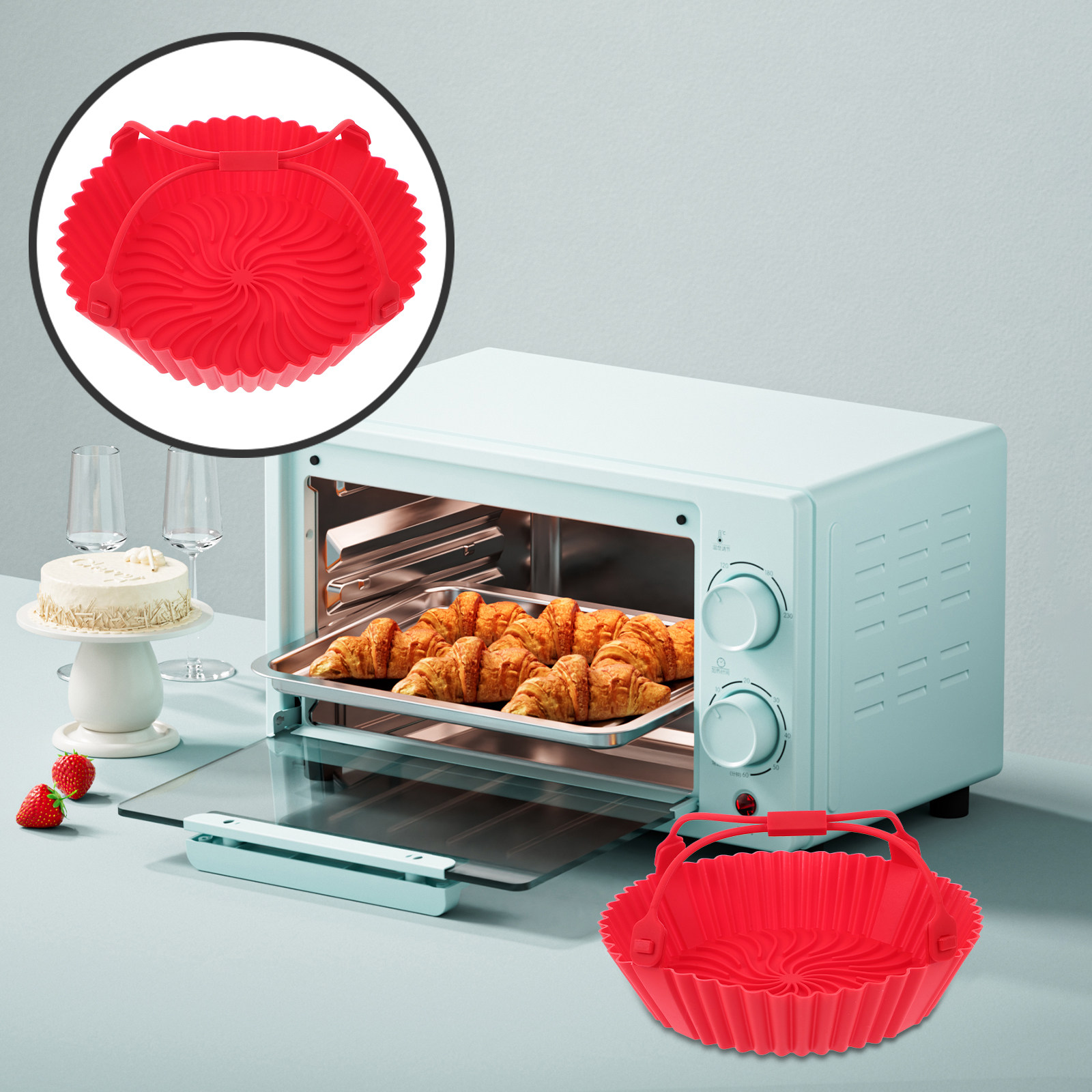 Siliconen bakvorm voor de airf - Air Fryer recensie en prijs