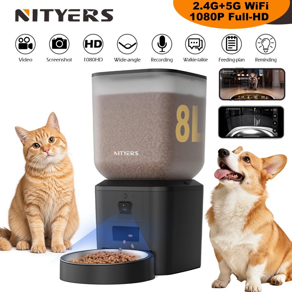 Nityers 8L Automatische Katten - Kitchen Appliances Video recensie en prijs