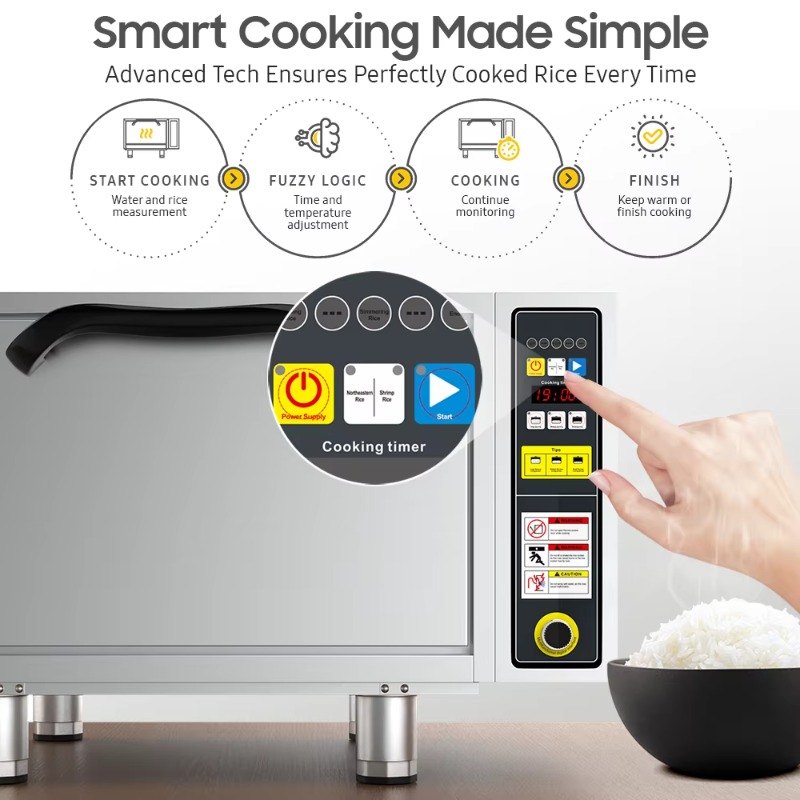 Elektrische rijstkoker met gro - Rice Cooker recensie en prijs