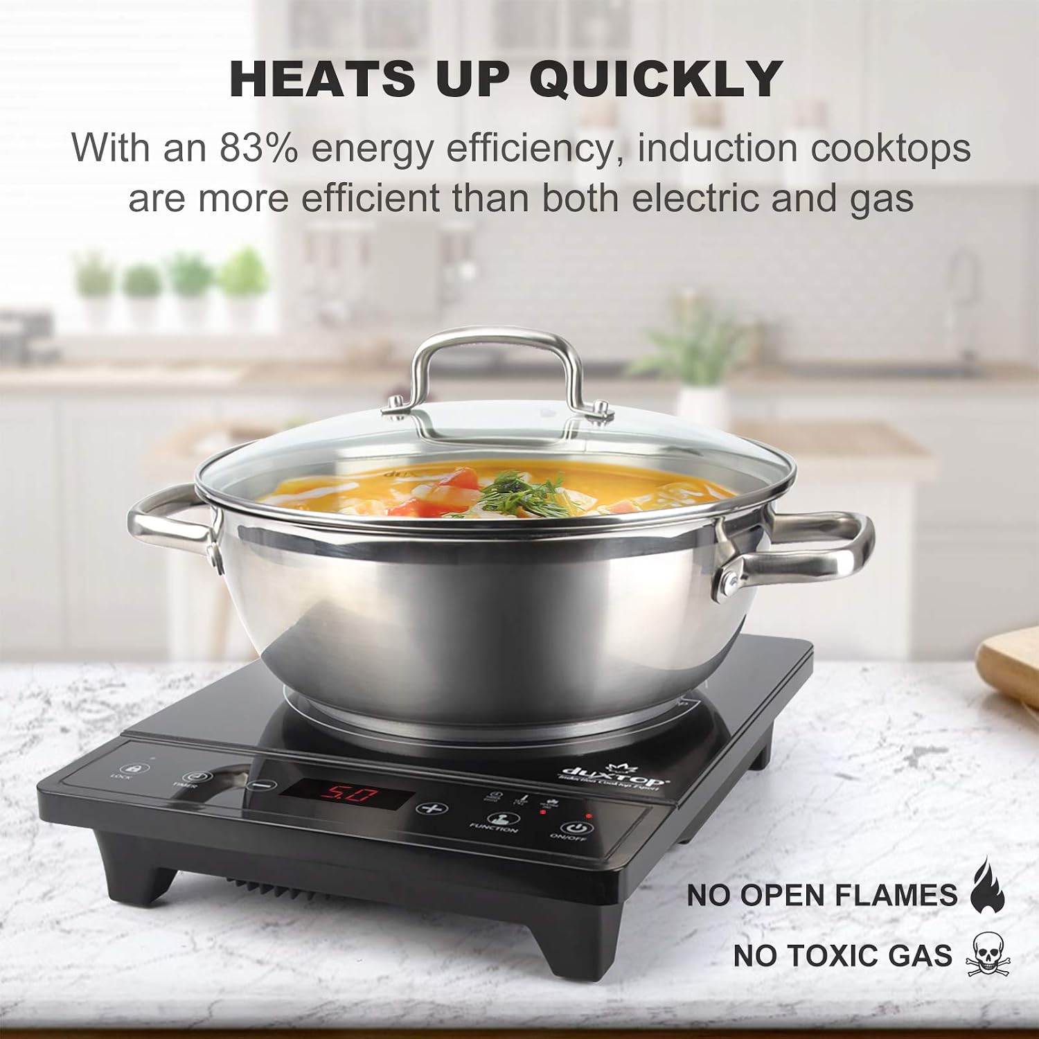 Draagbare inductiekookplaat, a - Induction Cooktop Portable recensie en prijs