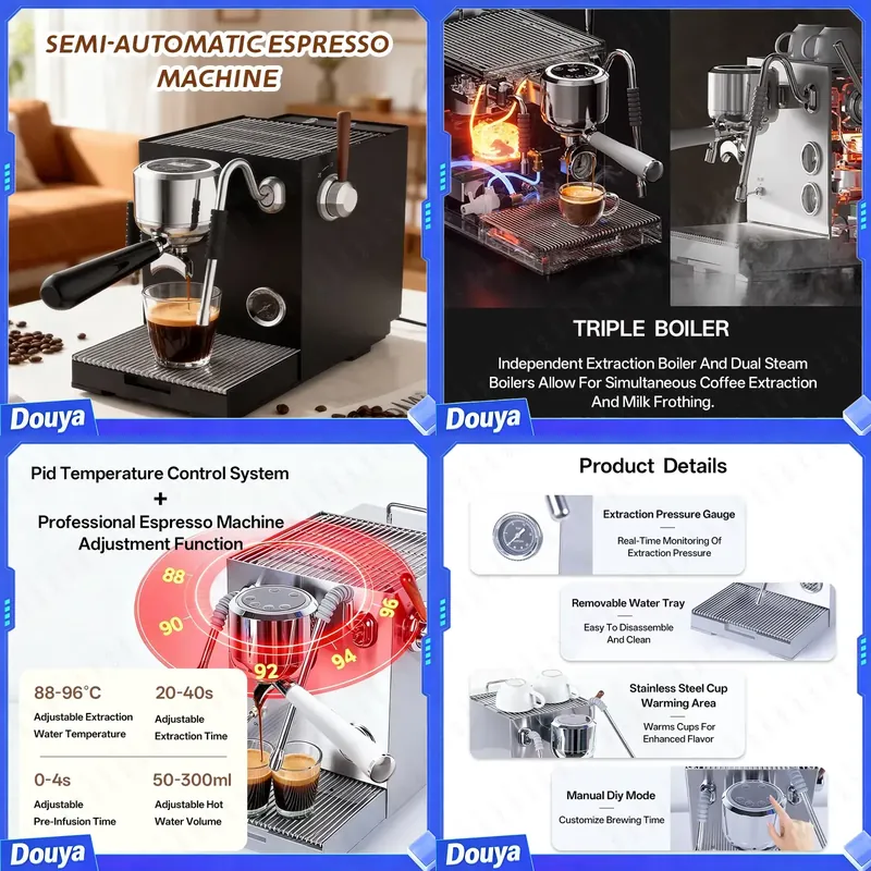 CAFOVO E120 Semi-automatische  - Coffee Maker recensie en prijs